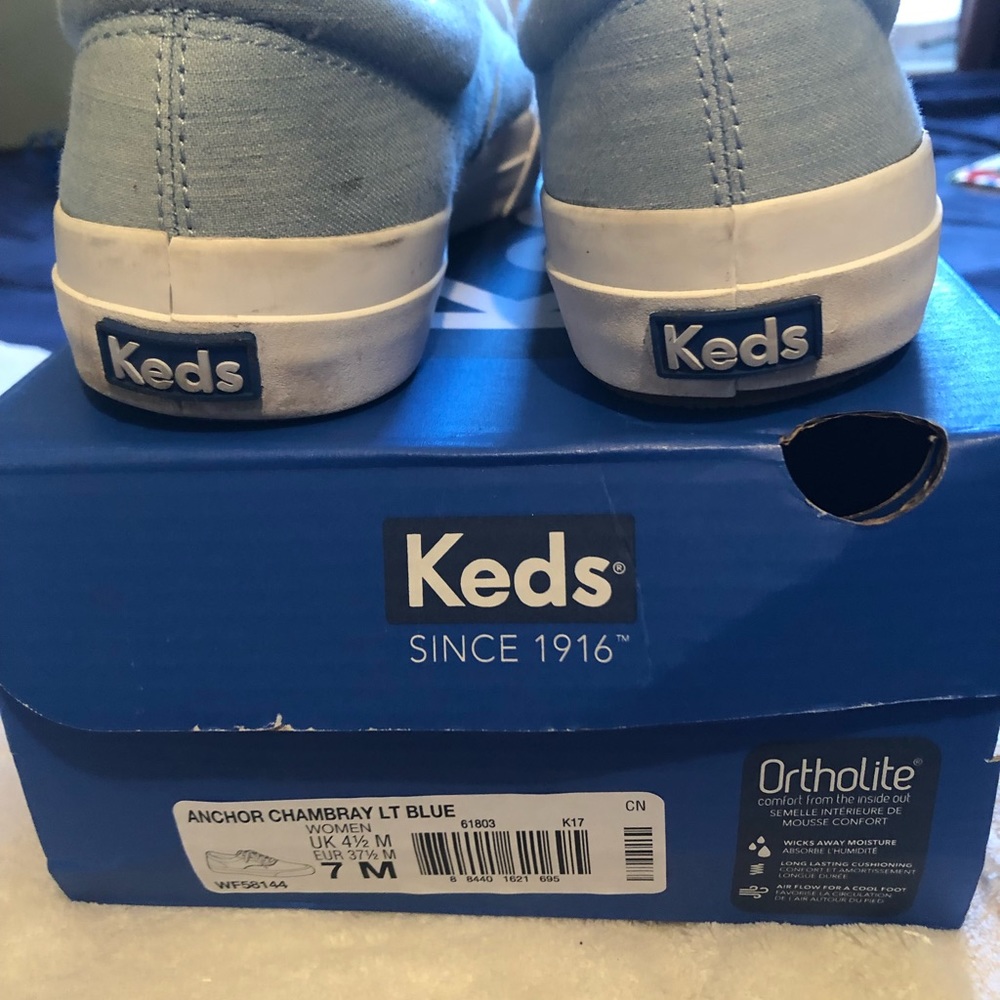 Keds Anchor Chambray Light Blue Sneakers